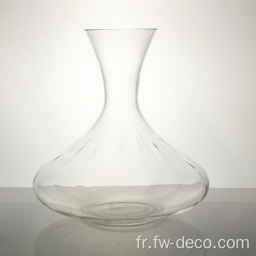 Acadeur en verre de verre transparent en forme de tulipe en gros